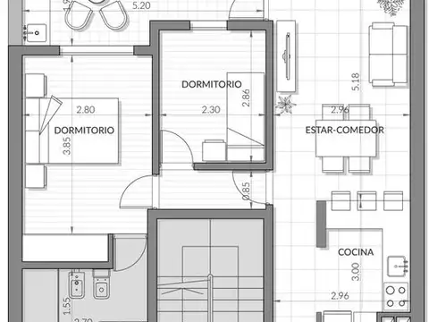 VENTA - Departamento 2 Dormitorios - Rep. de la Sexta, Rosario.