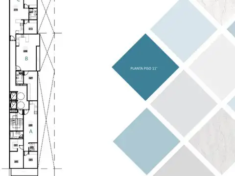 Departamento 3 ambientes con 1 baño