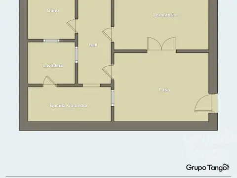 Depto Tipo Casa en Venta de 1 dormitorio