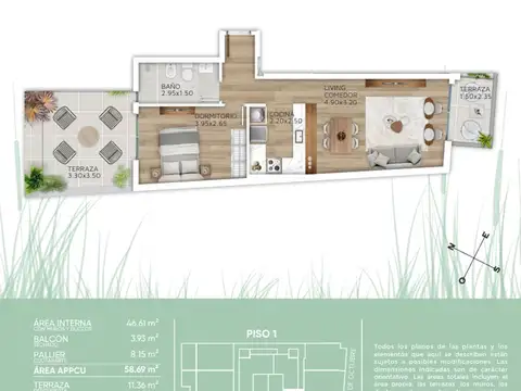 Venta Apartamento 1 Dormitorio Patio La Blanqueada