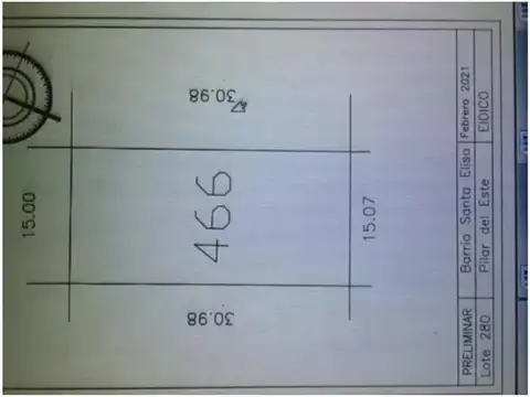 Terreno en Venta de 486,0 m2