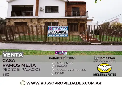 Venta casa 5 ambientes Ramos Mejia