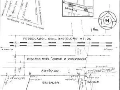 Terreno en Venta de 8551,0 m2
