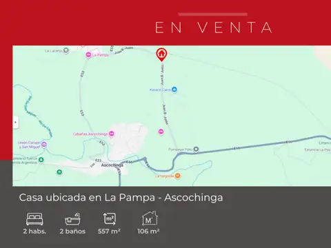 Casa en Venta en Ascochinga, USD 120.000