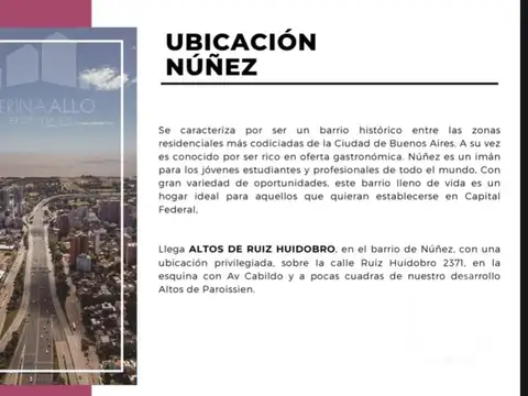 Departamento en Venta de 2 ambientes