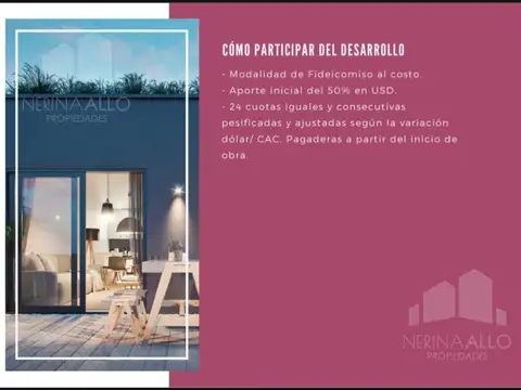 Departamento 2 ambientes con 1 baño