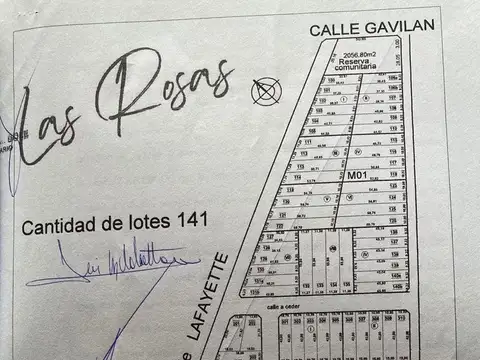 Terreno en Venta de 563,0 m2