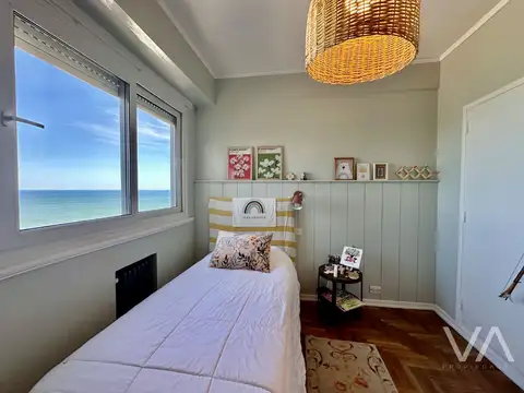 Espectacular semipiso de 5 ambientes. Vista plena al mar. Varese.