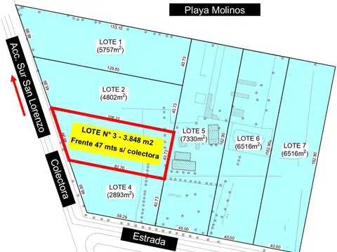 Terreno en Venta de 3848,0 m2