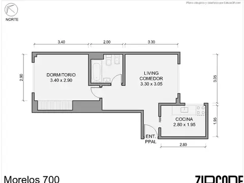 Departamento en Venta de 2 ambientes