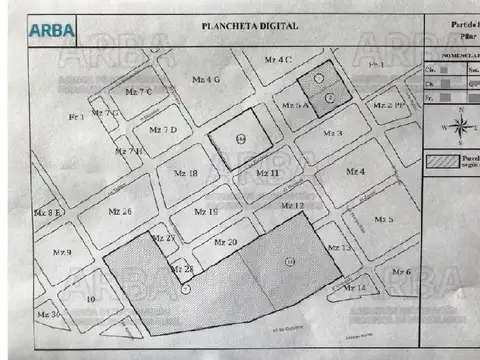 Terreno en Venta 372  mts Frente