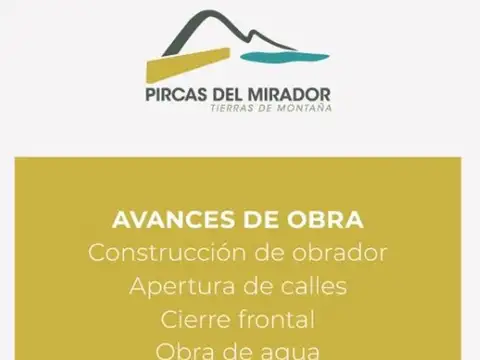 VENTA EXCELENTE LOTE PIRCAS DEL MIRADOR POTRERILLO