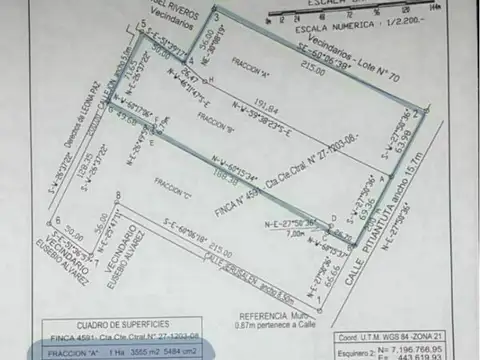 Terreno en Venta de 30855,0 m2