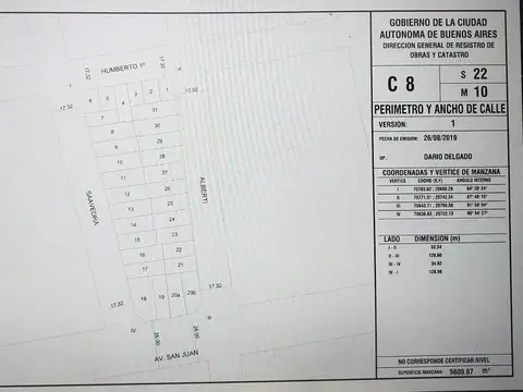 Casa en Venta en Once, USD 278.000