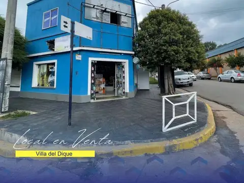 EN VENTA LOCAL COMERCIAL EN PLENO CENTRO DE VILLA DEL DIQUE + FONDO DE COMERCIO