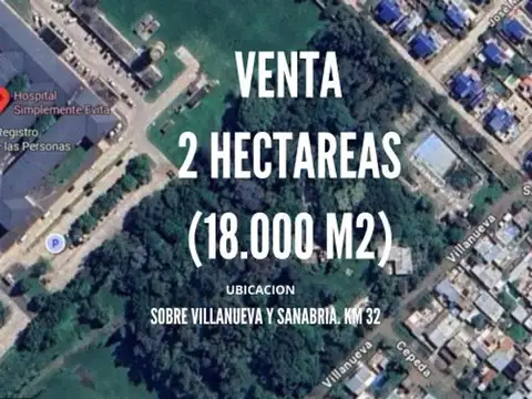 Terreno 1.8 hectarea KM32  venta Hospital G. Catán