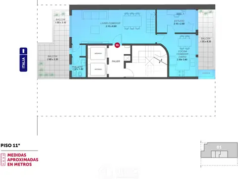 Departamento en Venta de 2 dormitorios
