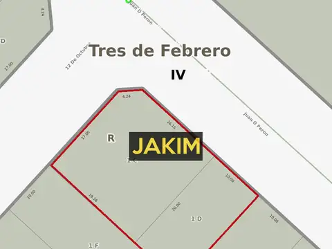 Terreno en venta en Martin Coronado