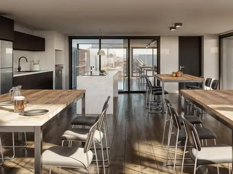 Departamento 2 ambientes con 2 baños