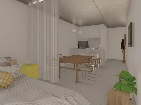 Departamento Monoambiente con 1 baño
