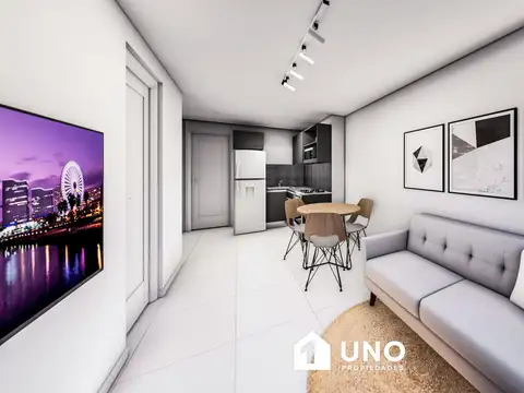 Departamento 2 ambientes con 1 baño