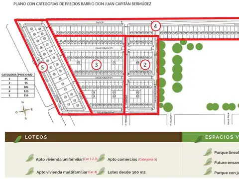 Terreno - Capitan Bermudez -Financiado