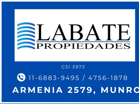 Departamento Monoambiente con 1 baño