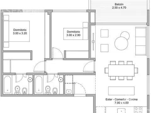 Departamento en Nuñez