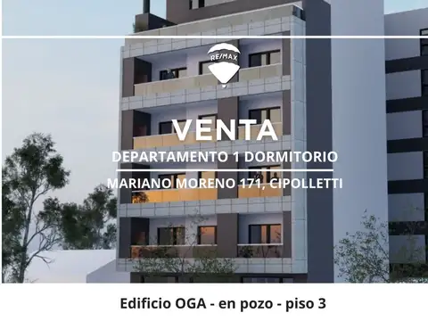 DEPARTAMENTO 1 DORMITORIO EN VENTA CIPOLLETTI