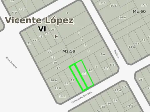 Terreno en Venta en Olivos, USD 295.000