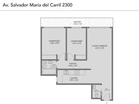 Departamento en Venta de 3 ambientes