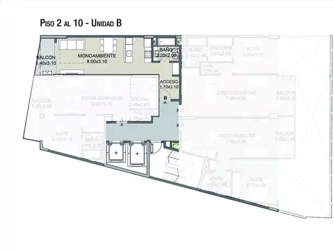 VENTA - DEPARTAMENTO EN POZO  - 1 AMB.  - PALERMO - LAS CAÑITAS