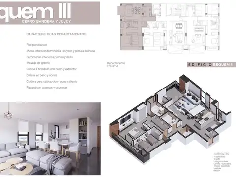 Bequem 3, Cerro Bandera y Jujuy 600