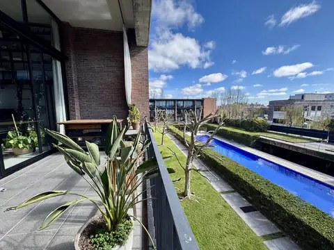 Departamento 2 ambientes con 2 baños