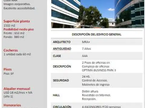 Oficina en Alquiler en Munro, USD 10