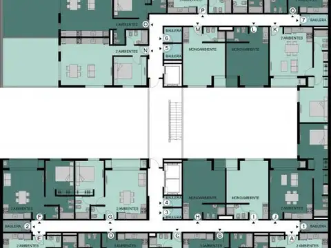 Departamento en Venta de 1 dormitorio