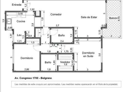 Departamento en Venta en Nuñez, USD 310.000
