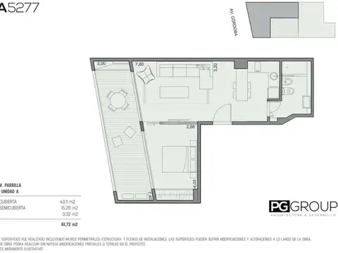 Departamento en Venta de 2 ambientes