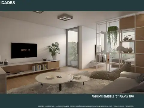 Departamento 2 ambientes con 1 baño