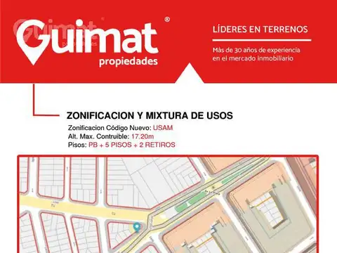 Terreno en Venta en Pompeya, USD 395.000