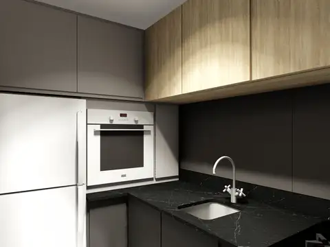 Departamento 2 ambientes con 1 baño