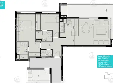 Departamento en Venta de 2 dormitorios