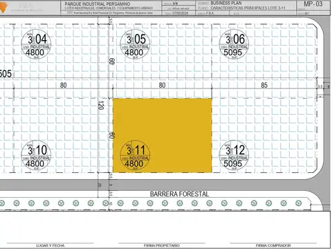 Terreno en Venta en Pergamino, USD 288.000