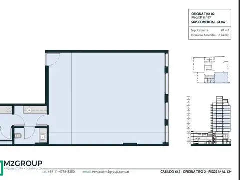 Alquiler Belgrano  Oficina  Impecable y Luminosa