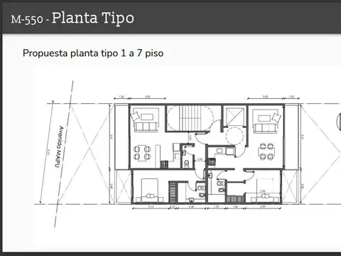 Departamento 2 ambientes con 1 baño
