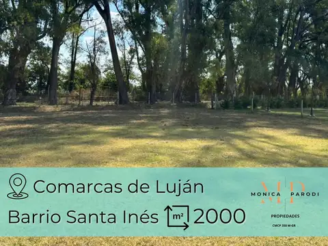 Lote de 2000 m2 en venta en Comarcas de Luján, Barrio Santa Inés