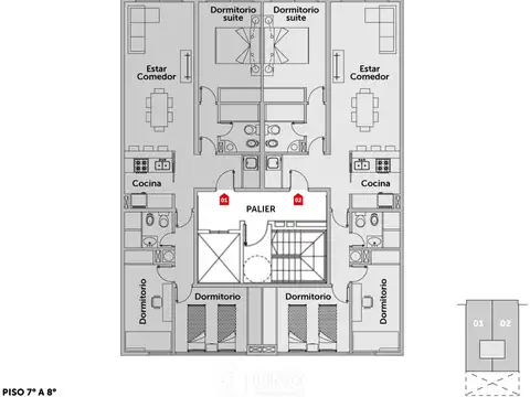 Departamento 4 ambientes con 2 baños