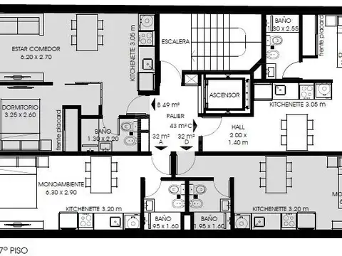 Departamento en Venta al Norte