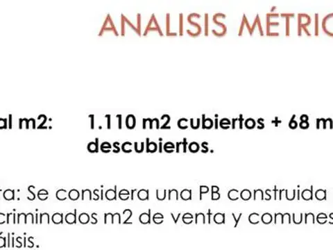 TERRENO - VENTA - 1110 M2 CUBIERTOS VENDIBLES - COGHLAN