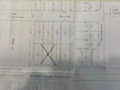 Terreno en Venta 32  mts Fondo